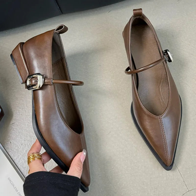 Viola Buckle Flats