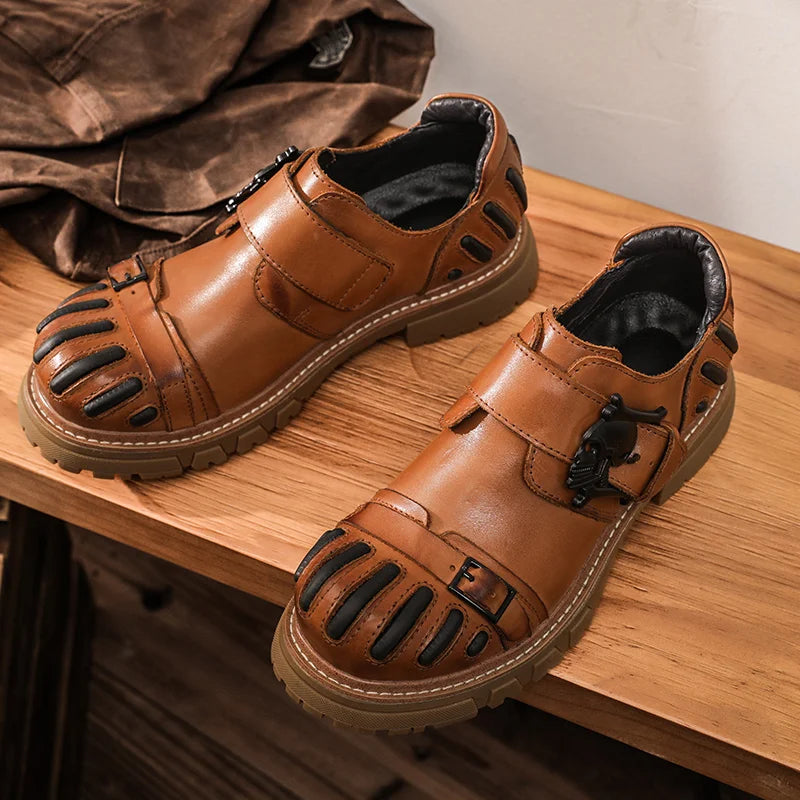 Vittorio Wingtip Slip On Shoes